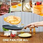 Nonstick Crepe Pan 11 Inch Tortillas Granite Coating Dosa Pan W  Spreader Turner