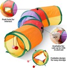 Collapsible Pet Cat Tunnel Tube Interactive Indoor Cats Peek Hole Kitten Toys