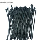 1000pcs Black white Self-locking Nylon Cable Ties 3 60mm Wrap Wire Zipper Ties