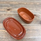 Butter Keeper Dish Tray Lid Gourmet Topf Usa Happy Cow Margarine Stick Vintage