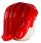 Lego New Red Minifigure Hair Female Mid-length Town City Airport Wig 4530 D16