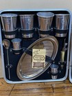 The Original Trav-l Bar By Ever-wear Set Vintage Portable Cocktail Kit Nos