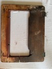 Vtg Antique Singer Treadle Table Top Part Middle Section W screws Hinges
