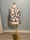 White House Black Market Floral Lace Sleeve Blouse