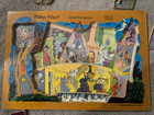 Vtg Fisher Price 2712 Wooden Puzzle 13 Pieces Haunted House Pick Up   Peek