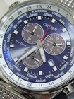 New   world Time    Citizen Eco-drive Chrono Milanese Mesh Men s Watch At0368-82l