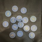 Las Vegas Vintage Casino Chips Lot Of 15 - Mixed Denominations  1    2 50 Chips