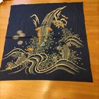 Furoshiki Koi Design Thick Cotton Wrapping Cloth Japanese Made 104x101 Cm