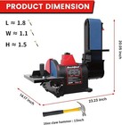 Bucktool 1hp 4 X 36 In Bench Belt And 8 In Disc Sander Combo For Metalworking