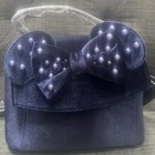 Loungefly Disney Minnie Mouse Velvet Ears Crossbody Bag   Wallet Set - Nwt