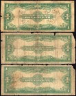 Lot Of 3x 1923  1 One Dollar Silver Certificate Notes Fr 237