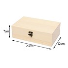 Vintage Style Wooden Jewelry Box Pine Wood Storage Container For Gifts