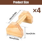 2 Pair Wooden Push-up Bars  Pushup Stands  Push Up Bracket  Push-up Frame Wit   