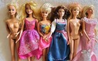Lot 5 Mixed Lot Of 6 Preowned Barbie Dolls From Various Years Vintage Modern