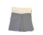 Rh Restoration Hardware Baby Child Crib Skirt Cotton Linen Gray 14 Drop Stitched
