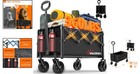 Collapsible Shopping Cart With Swivel Wheels - Perfect For Grocery And Camping