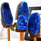 280g-350g Rare Blue Geode Phantom Cluster Mineral Specimen Healing Reiki Crystal