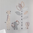 Lambs   Ivy Jungle Safari Gray tan Elephant giraffe Nursery Wall Decals stickers