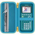 Hard Case For Texas Instruments Ti-84 Evo ti-84 Plus Ce Blue Case yellow Zipper
