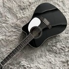 12-strings Tkm Black Cutaway Acoustic Electric Guitar Pickups Solid Spruce Top