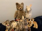 Vintage Steiff Mohair Animal Collection     1950s   60s German Plush Set