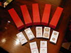 1000 2x2 Assorted Cardboard Mylar Coin Holders Flips 10 2x2x9 Red Storage Box 