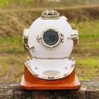 Full Size Antique Us Navy Brass Divers Diving Helmet Mark V Deep Sea Scuba Gift