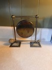 Small Tabletop Metal Gong 6 In Diameter W  Stand   Striker Mallet  Analog