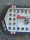Coors Light Beer Sign Nhl Hockey Logo Shadow Box Mirror 40  Rare Bar Vtg Used