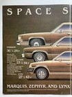 1981 Mercury Marquis Zephyr Lynx Station Wagon Two Page Large Print Ad