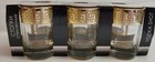 Promsiz Russian 6pc Vodka Shot Glasses Holiday Gift Glass Set Gold Trim