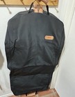 Jon Hart Black Garment Bag With Tan Leather Accents And Mrb Monogram