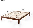 Mellow Naturalista Classic 12-inch Solid Wood Platform Bed   Full  Espresso 