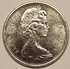 1965 Canada 50 Cents Silver Coin  a 