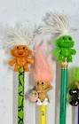  new  Lot 10 Vintage Trolls Pencils   Toppers Russ Applause Magic Babies Shnooks