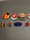 Lot Of 12 Vintage Different League Baseball Pins From Canada Enamel Pin Old