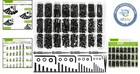 Metric Screw Assortment - 1700 Pieces   24 Size Options For Every Need