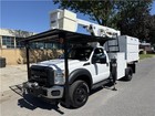 2013 Ford F-550 4x4 Versalift Boom Bucket Chipper Dump Truck Forestry