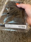 Coach F58035 Signature Corner Zip Wristlet Wallet Black Smoke black Nwt Factory 