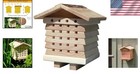 Wooden Bee House - Educational Bee Habitat