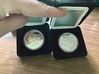 1994 Dog Team Proof Silver Dollar  1995 Canada Proof Silver Dollar Hudson Bay