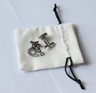 Montblanc Round Cufflinks Made Of Stainless Steel No Packaging Box