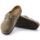 Birkenstock Unisex Boston Suede Soft Footbed Slip-ons Clog  - 56077- Taupe
