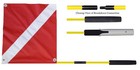 Dive Flag With 4  Breakdown Flag Pole For Rod Holder