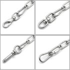 Heavy Duty M5 Double Swivel Eye Hook Load 300 Kg 660 Lbs For Hanging Pack Of 6