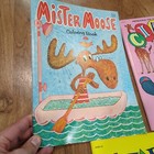 Vintage 1978 Lot Of 3 Coloring Books  Wizard Of Oz  Mister Moose  Circus Clown