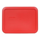 Pyrex 7210-pc Red Rectangle Plastic Storage Replacement Lid Cover  4-pack 