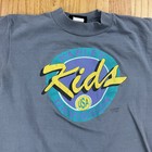 Vintage Harley Davidson Youth Sz Large Single Stitch T Shirt Gray Blue