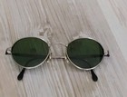 Vintage Calvin Klein Sunglasses Made In Italy Metal Frame Round Retro Steampunk