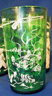 Vintage Green Glass Featuring Davy Crockett